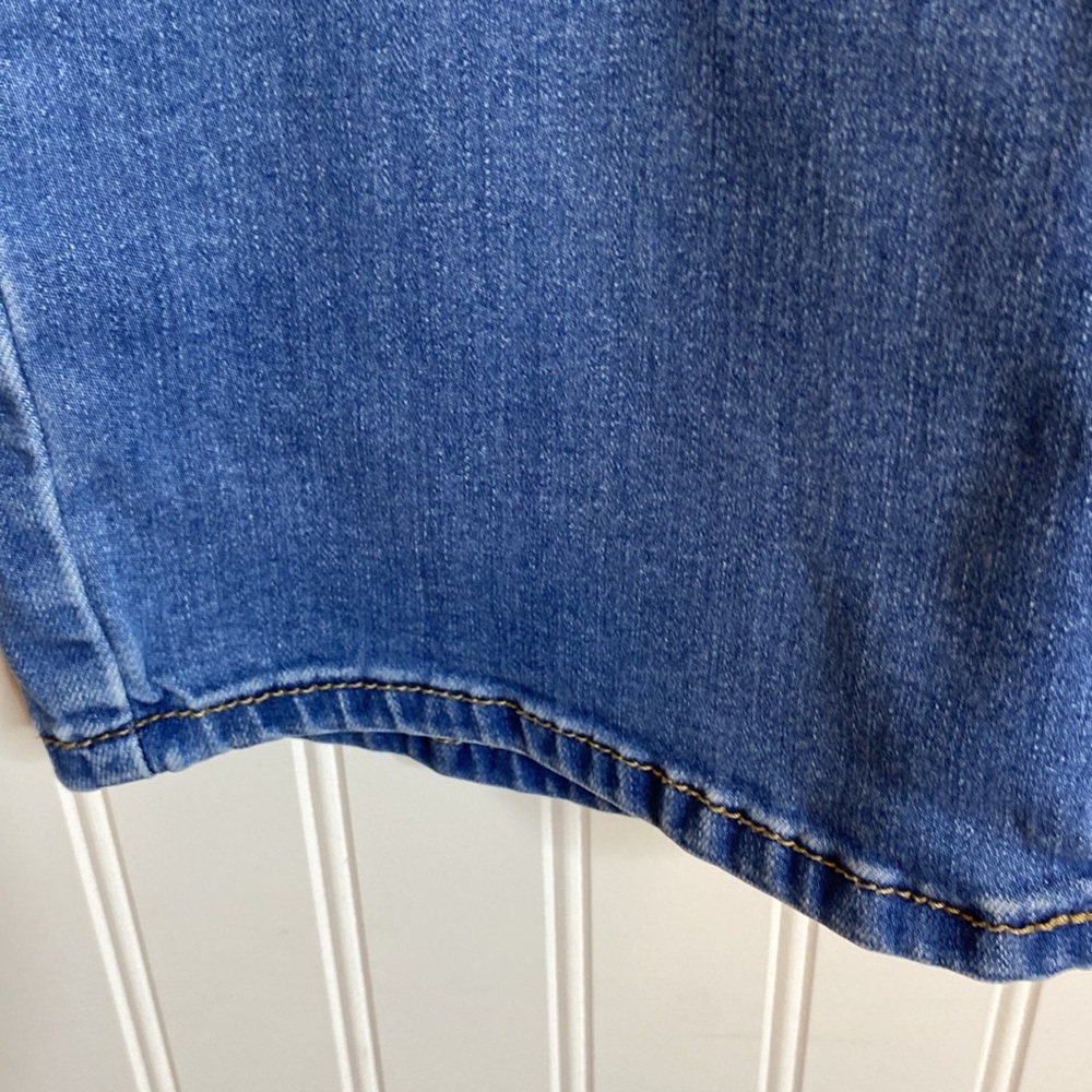 Women's Croft & Barrow plus size 14 cropped stretch Blue Jeans - Picture 6 of 10